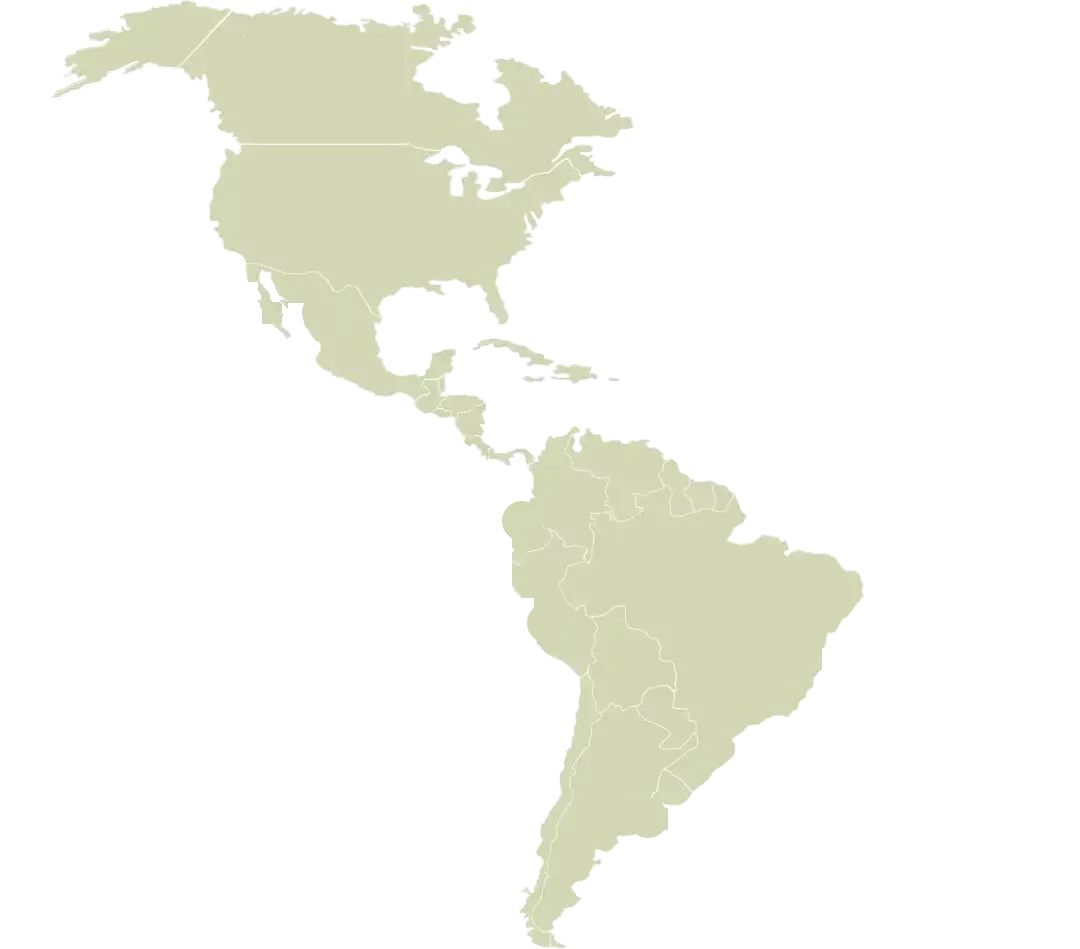 Map of the Americas