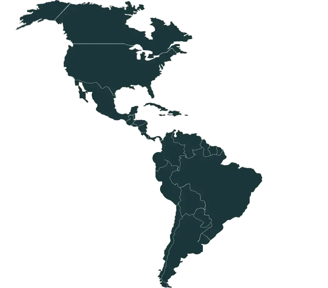 Map of the Americas